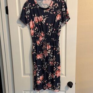 Floral Navy Dress